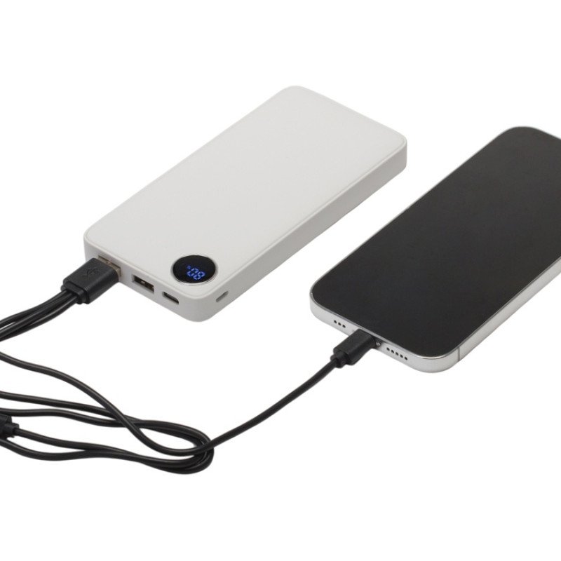 Внешний аккумулятор с дисплеем «Mild», 10 000 mAh, белый