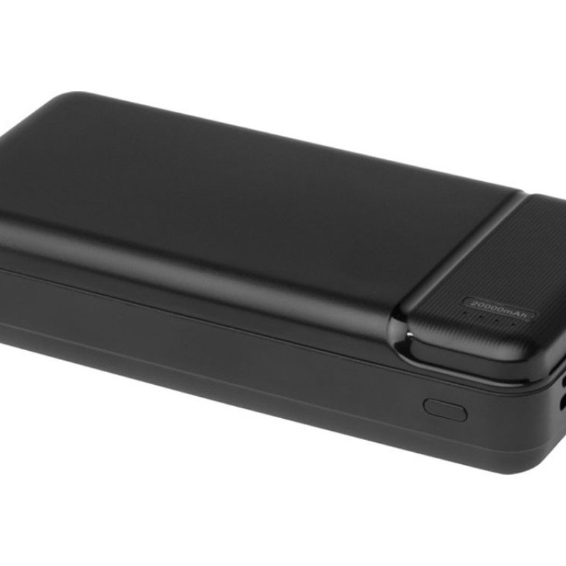 Портативное зарядное устройство Loop емкостью 20 000 мАч, сплошной черный