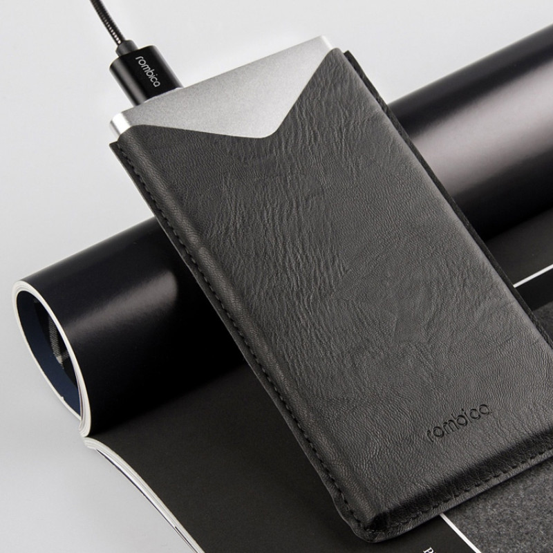 Внешний аккумулятор Rombica NEO AX70L, 7 000 мАч, алюминий, серебристый, чехол