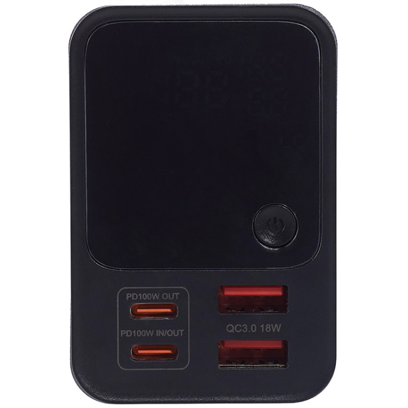 Внешний аккумулятор для ноутбуков «EpIQ», 100 Вт, 30000 mAh, темно-серый