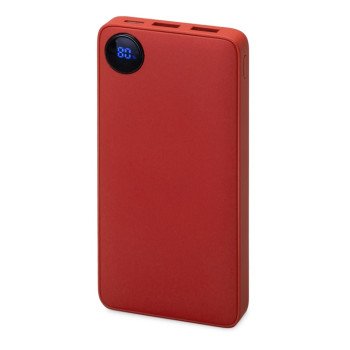 Внешний аккумулятор с дисплеем «Mild», 10 000 mAh, красный