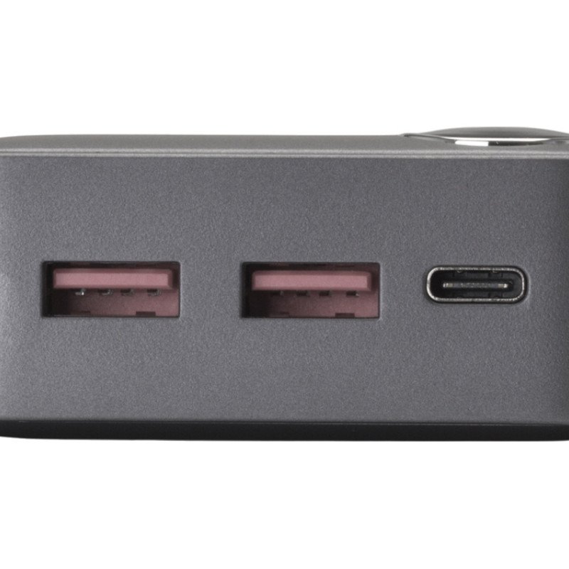 Внешний аккумулятор «Mild Pro» c быстрой зарядкой QC/PD, 20 000 mAh, серый (Р) Внешний аккумулятор «Mild Pro» c быстрой зарядкой QC/PD, 20 000 mAh, серый (Р)