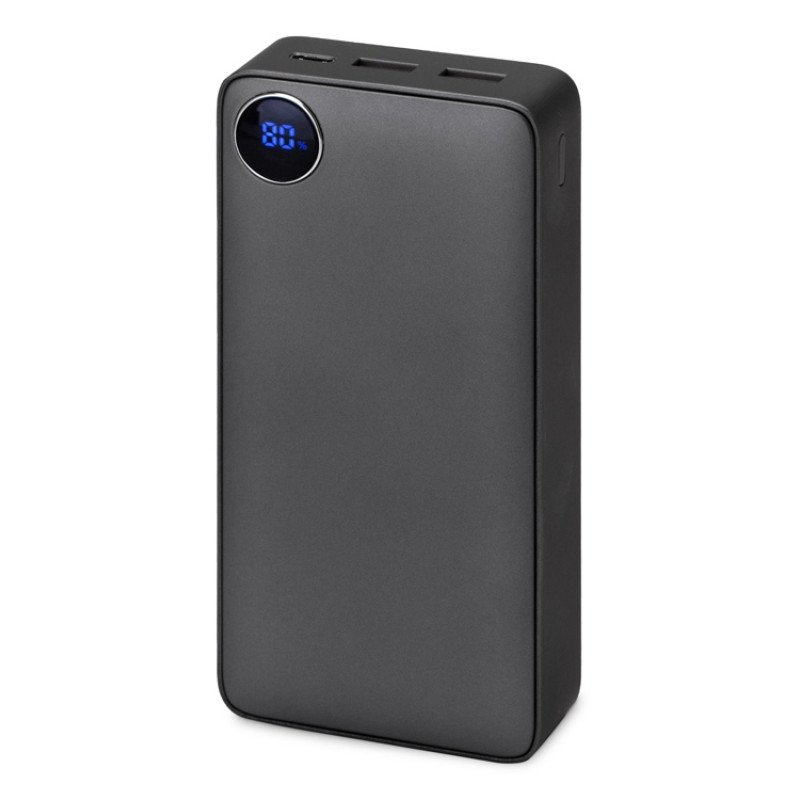 Внешний аккумулятор «Mild Pro» c быстрой зарядкой QC/PD, 20 000 mAh, серый (Р) Внешний аккумулятор «Mild Pro» c быстрой зарядкой QC/PD, 20 000 mAh, серый (Р)
