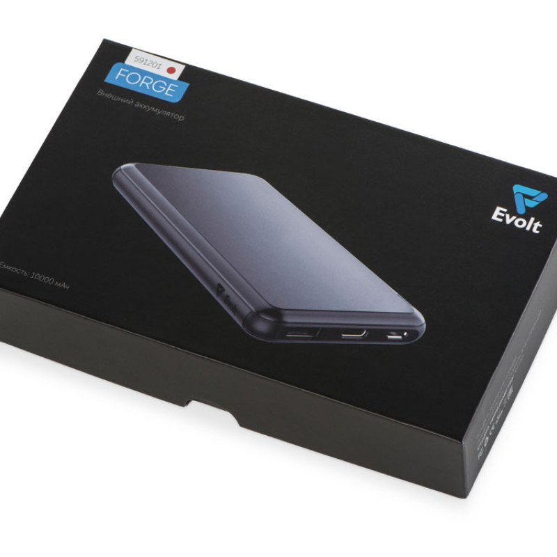 Внешний аккумулятор «Forge» v.2, металл, 10000mah, красный Внешний аккумулятор «Forge» v.2, металл, 10000mah, красный