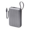 Внешний АКБ NRG Turbo Cable 20000 mAh, 22,5Вт, графит, Deppa