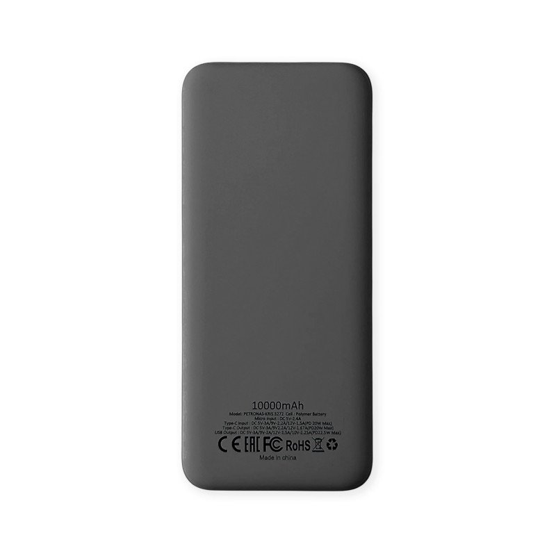Внешний аккумулятор Kris soft touch, 10000mAh (Серый)