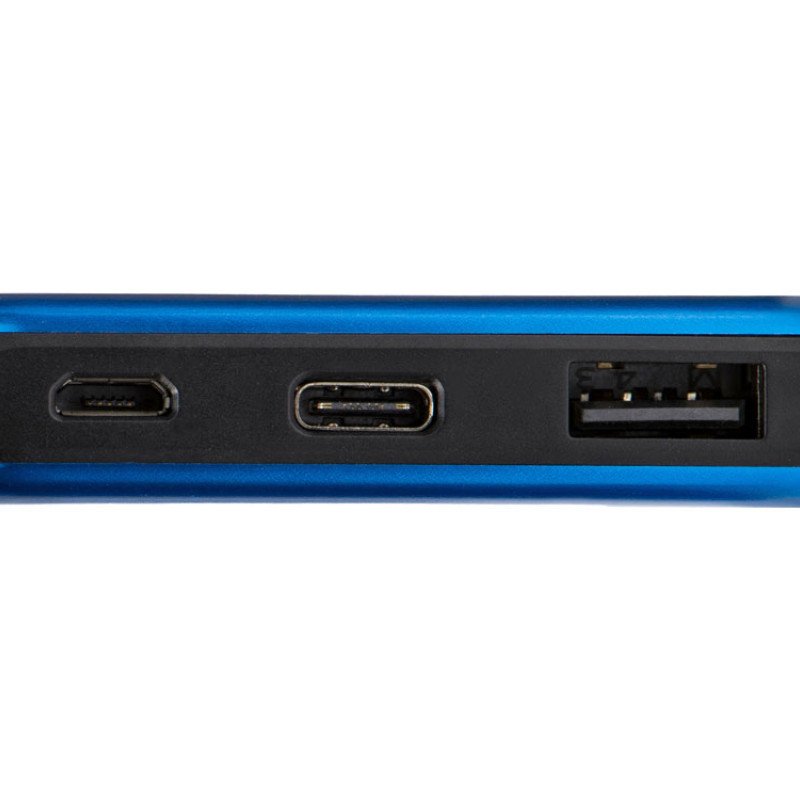 Внешний аккумулятор «Forge» v.2 металл, 10000mah, синий