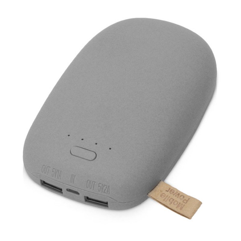 Внешний аккумулятор в форме камня «Stone», 10400 mAh, серый Внешний аккумулятор в форме камня «Stone», 10400 mAh, серый