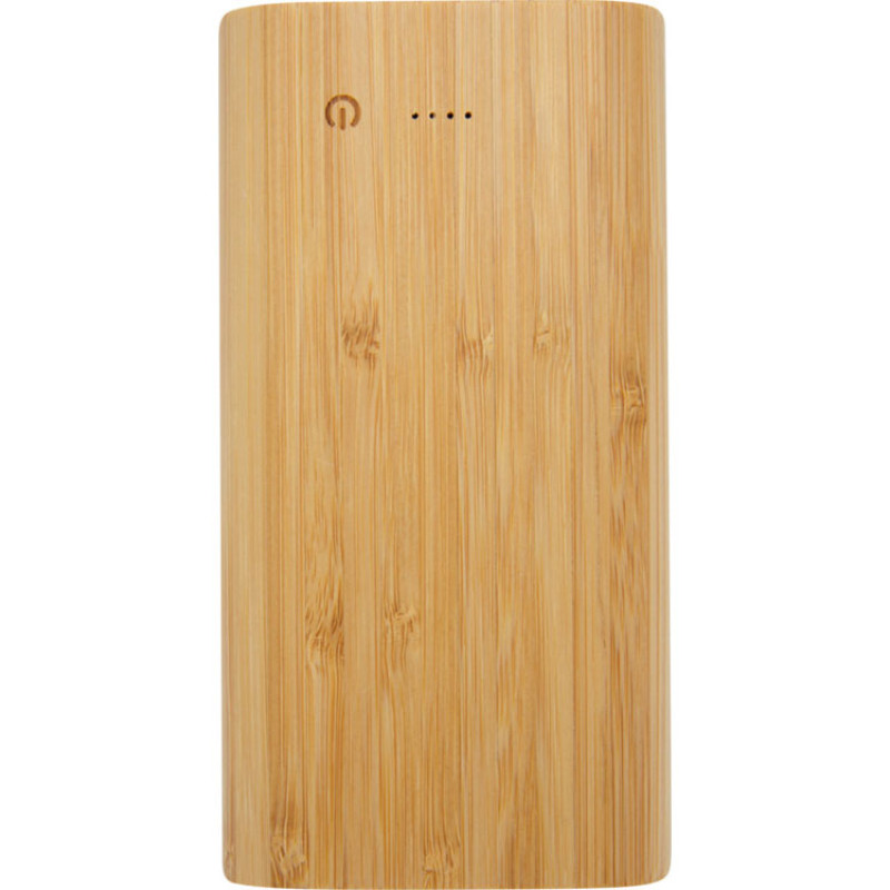 Портативное зарядное устройство Tulda из бамбука, 20 000 мАч, натуральный