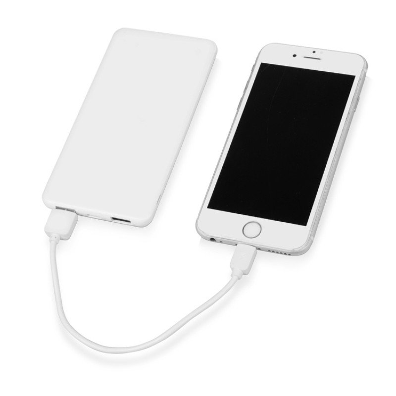 Портативное зарядное устройство «Blank» с USB Type-C, 5000 mAh, белый
