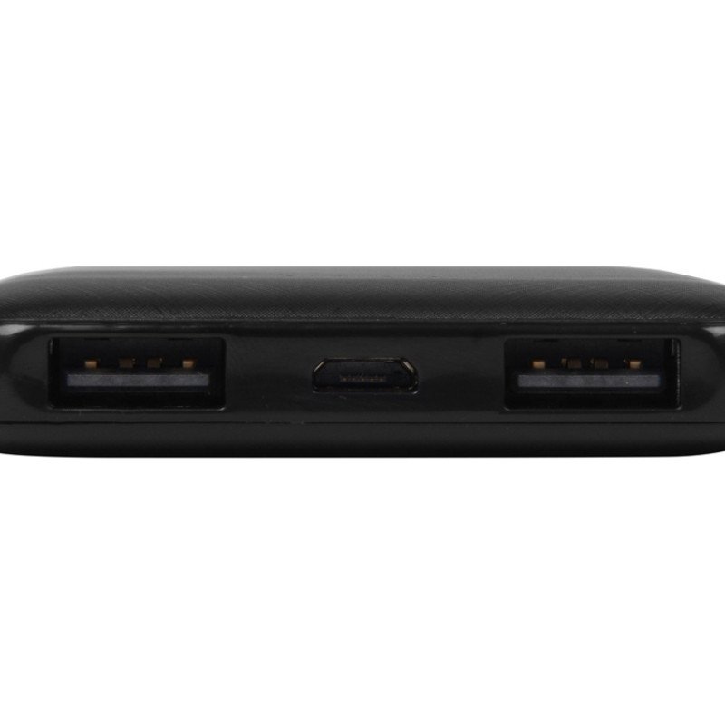 Портативное зарядное устройство"Grind", 5000 mAh, черный