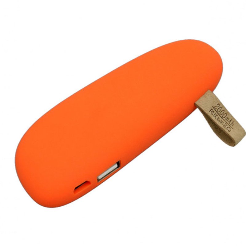 PB_Small_stone Универсальное зарядное устройство power bank в форме камня. 2600MAH. Оранжевый PB_Small_stone Универсальное зарядное устройство power bank в форме камня. 2600MAH. Оранжевый