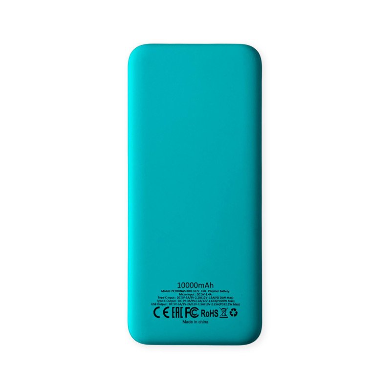 Внешний аккумулятор Kris soft touch, 10000mAh (Петронас) Внешний аккумулятор Kris soft touch, 10000mAh (Петронас)