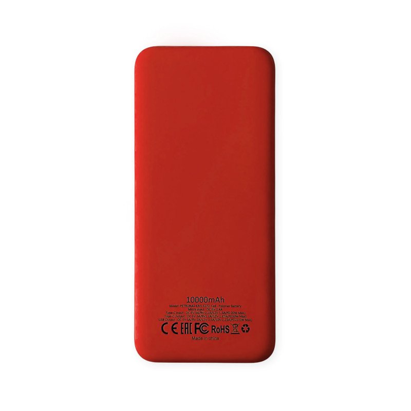 Внешний аккумулятор Kris soft touch, 10000mAh (Красный) Внешний аккумулятор Kris soft touch, 10000mAh (Красный)