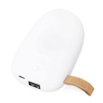 Внешний аккумулятор в форме камня «Stone», 5200 mAh, белый