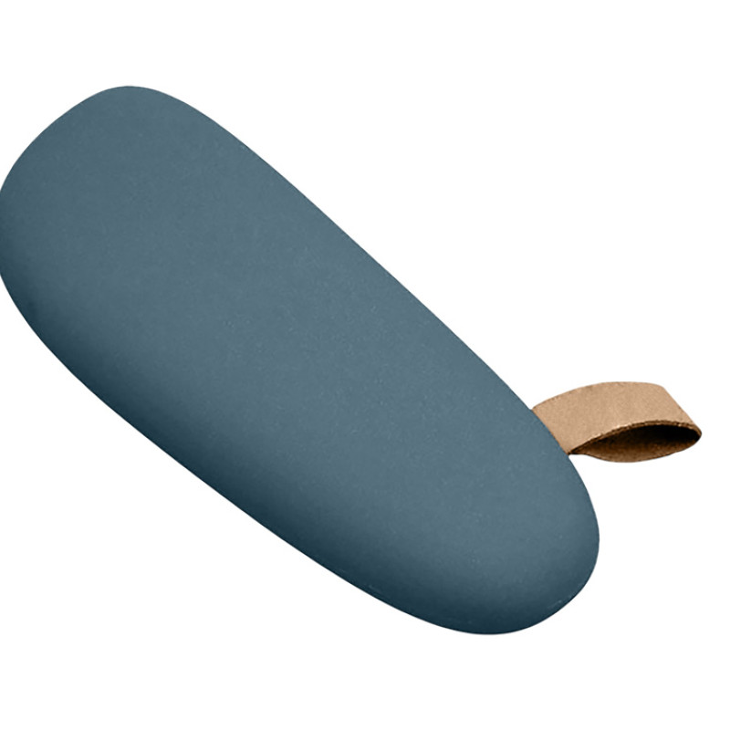 PB_Small_stone Универсальное зарядное устройство power bank в форме камня. 2600MAH. Темно-синий (чистый хлястик)