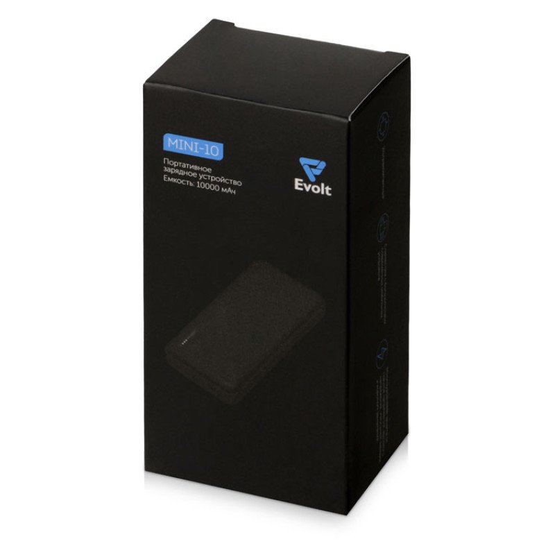 Внешний аккумулятор Evolt "Mini-10", 10000 mAh, белый Внешний аккумулятор Evolt "Mini-10", 10000 mAh, белый