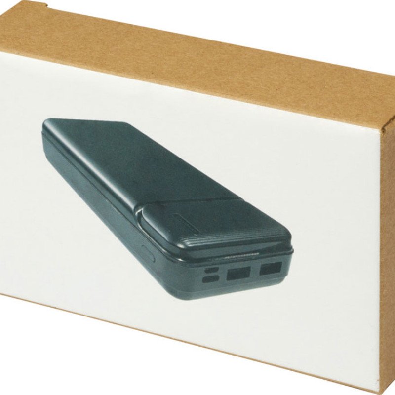 Портативное зарядное устройство Loop емкостью 20 000 мАч, сплошной черный