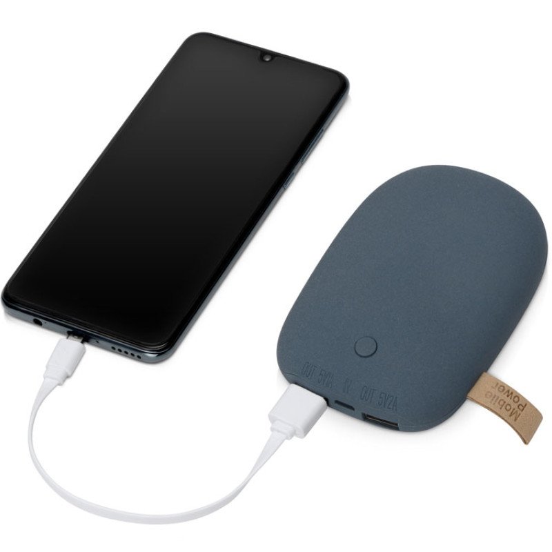 Внешний аккумулятор в форме камня «Stone», 7800 mAh, темно-серый Внешний аккумулятор в форме камня «Stone», 7800 mAh, темно-серый