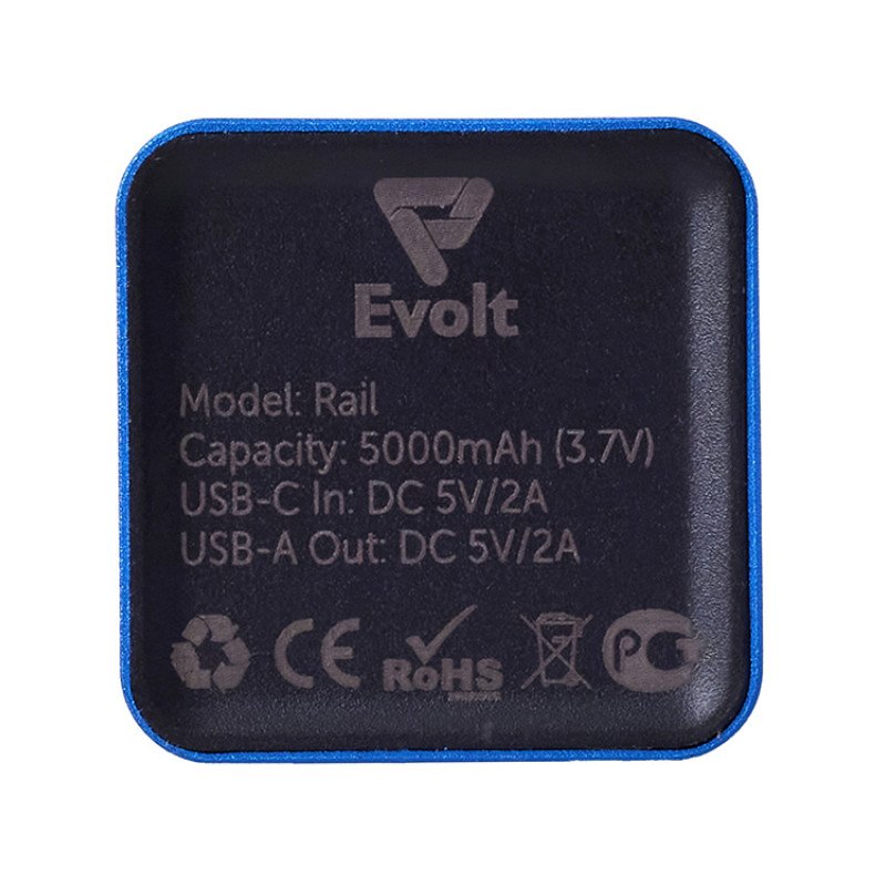 Внешний аккумулятор «Rail», 5000 mAh, синий Внешний аккумулятор «Rail», 5000 mAh, синий