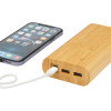 Портативное зарядное устройство Tulda из бамбука, 20 000 мАч, натуральный