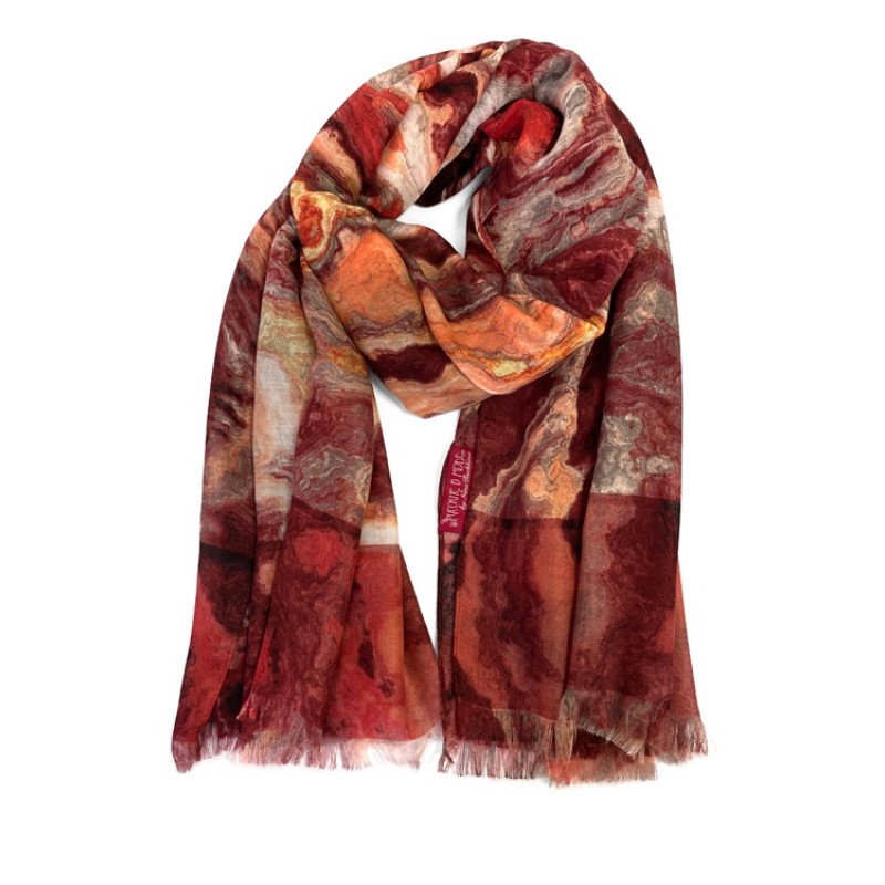 Мужской шарф "Красный Оникс"