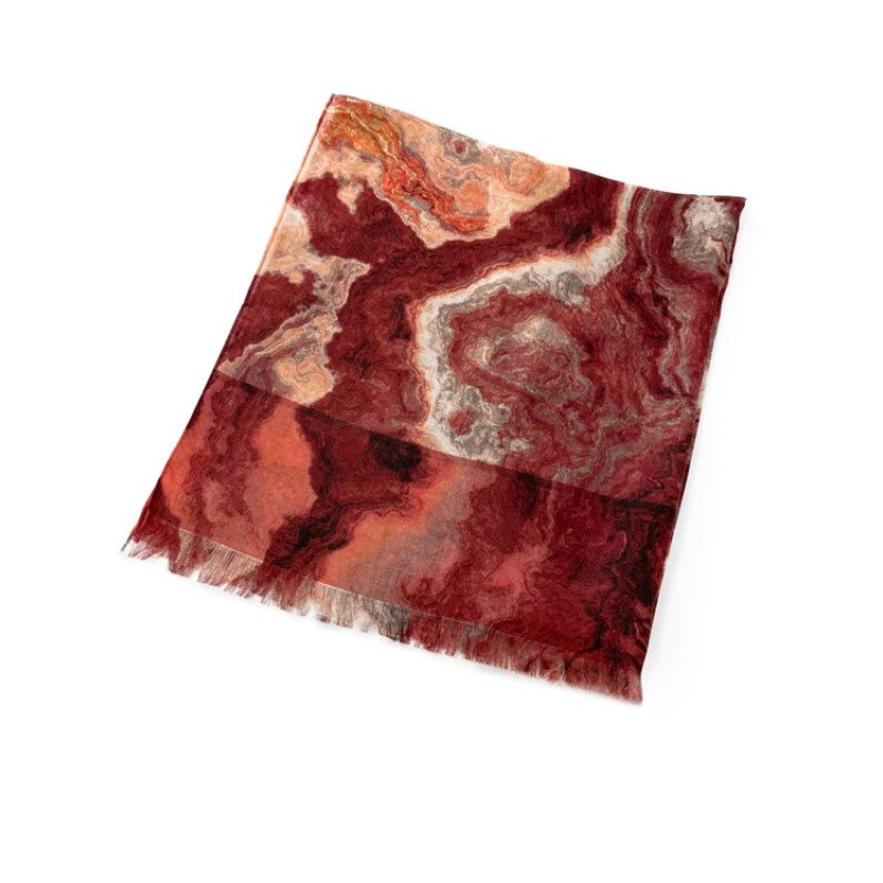 Мужской шарф "Красный Оникс"