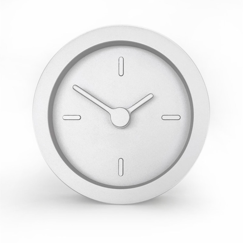 Часы настольные "Sparky" XXS, серебристые