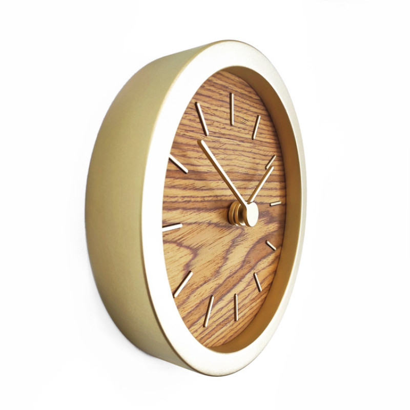 Часы настенные "Gracie" XS, натуральные с золотистым