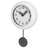 Настенные часы с маятником "Pendulum", белый