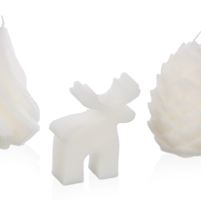 Свечи на подставке "Олень, шишка, елочка" Свечи на подставке "Олень, шишка, елочка"