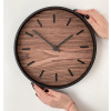 Часы настенные "Tiger" S, черный, орех