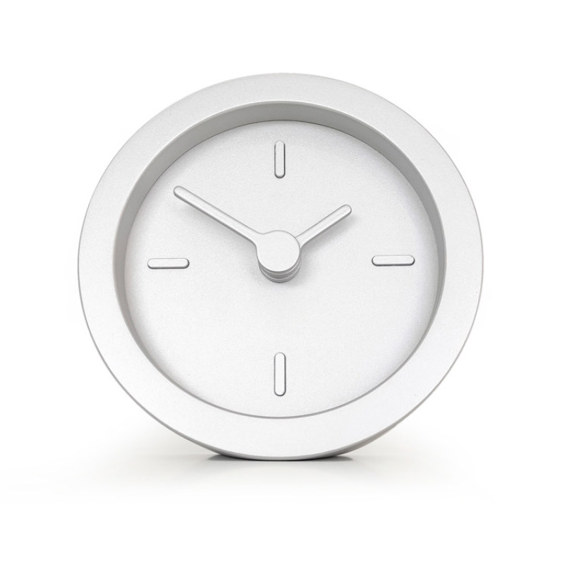 Часы настольные "Sparky" XXS, серебристые