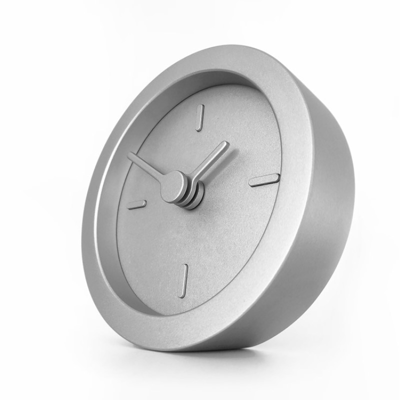 Часы настольные "Sparky" XXS, серебристые