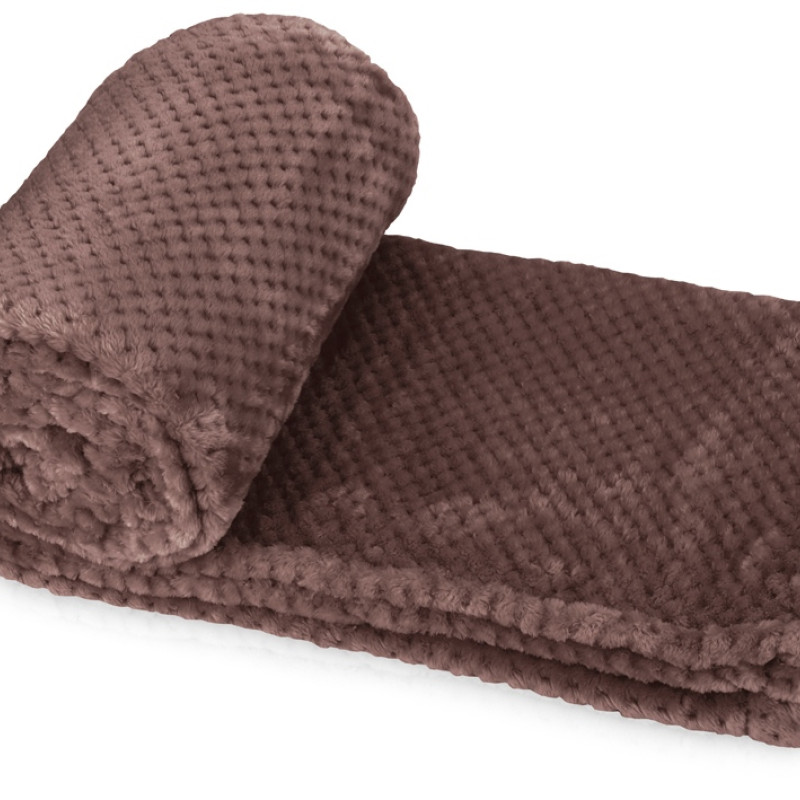 Плед «Фолд», шоколадный