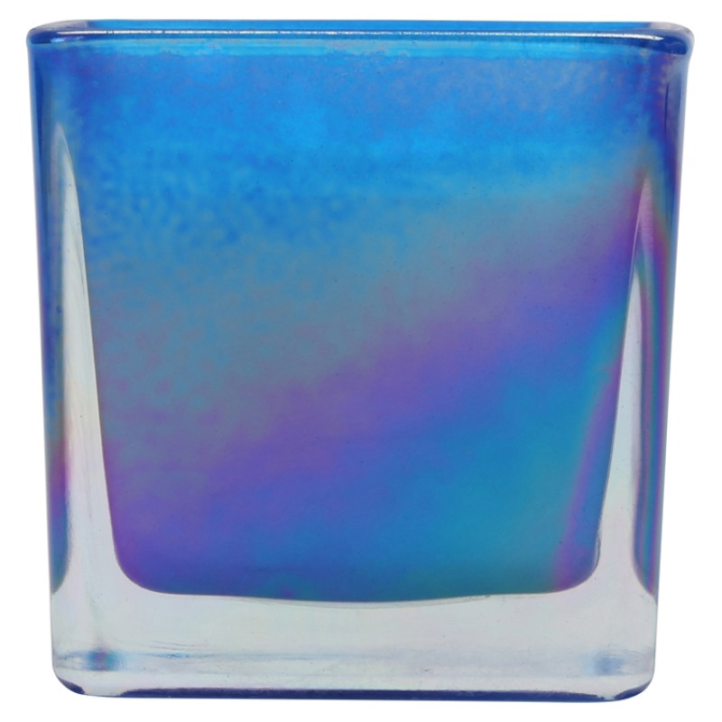 Свеча парафиновая парфюмированная в стекле "Palo", синяя