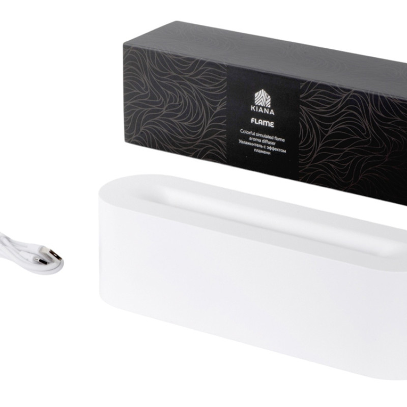 Увлажнитель с эффектом пламени "Flame", белый