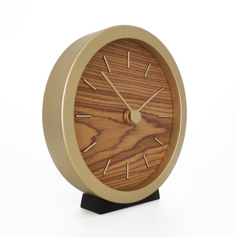 Часы настенные "Gracie" XS, натуральные с золотистым