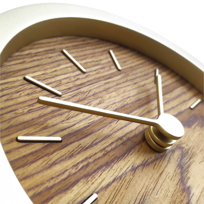 Часы настенные "Gracie" XS, натуральные с золотистым