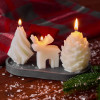 Свечи на подставке "Олень, шишка, елочка" Свечи на подставке "Олень, шишка, елочка"