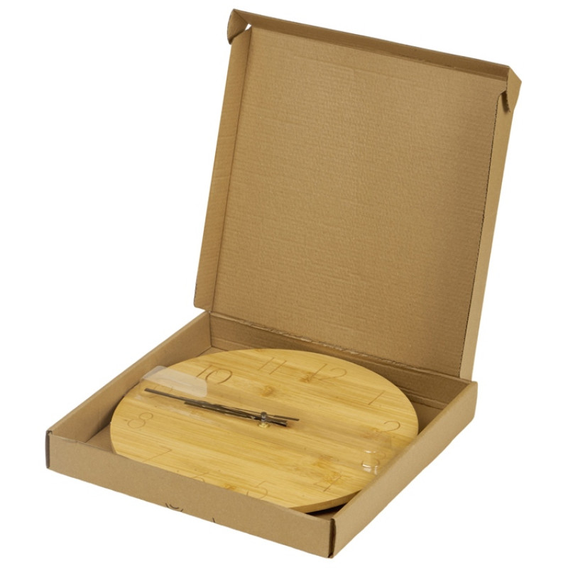 Настенные часы из бамбука "Celeste", 8 мм, натуральный