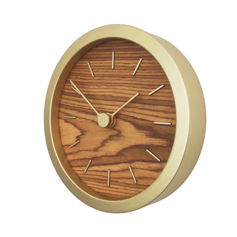 Часы настенные "Gracie" XS, натуральные с золотистым