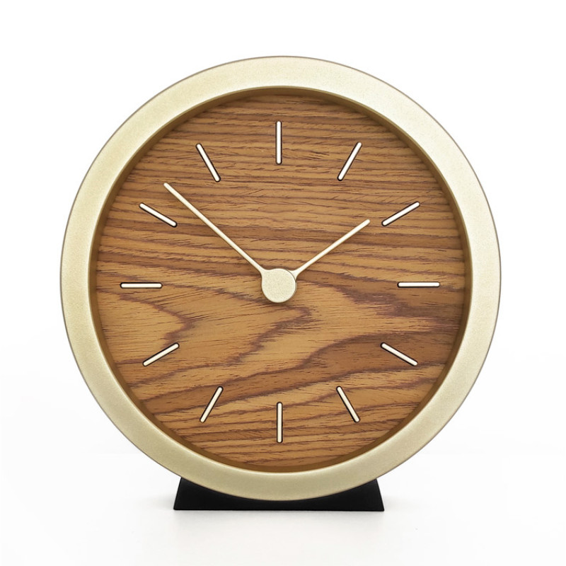 Часы настенные "Gracie" XS, натуральные с золотистым