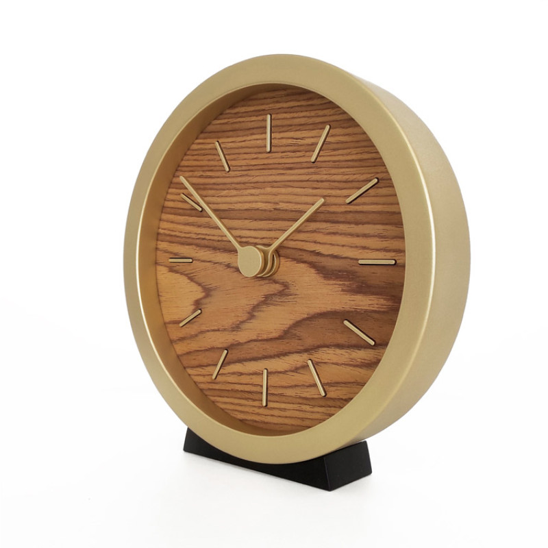 Часы настенные "Gracie" XS, натуральные с золотистым