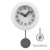 Настенные часы с маятником "Pendulum", белый