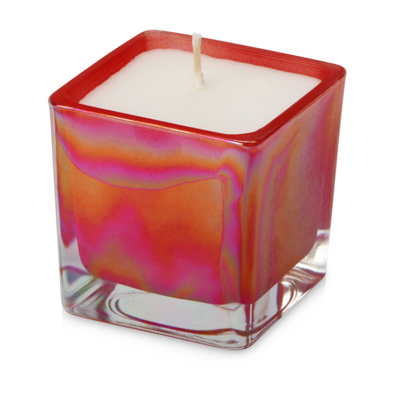 Свеча парафиновая парфюмированная в стекле "Palo", красная