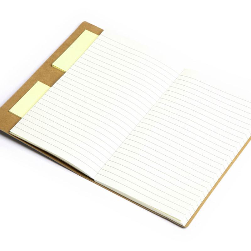 Блокнот с ручкой и набором стикеров А5 "Write and stick", серый