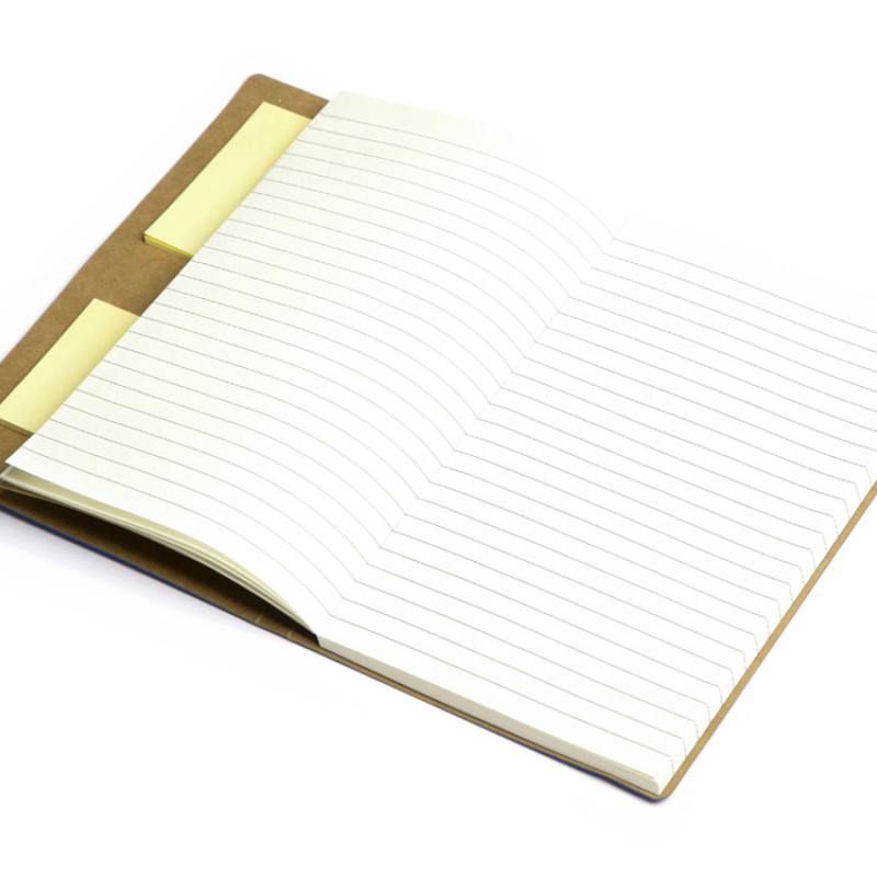 Блокнот с ручкой и набором стикеров А5 "Write and stick", синий