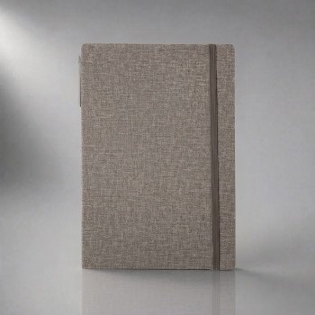 Блокнот с ручкой и набором стикеров А5 "Write and stick", серый