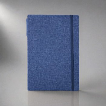 Блокнот с ручкой и набором стикеров А5 "Write and stick", синий